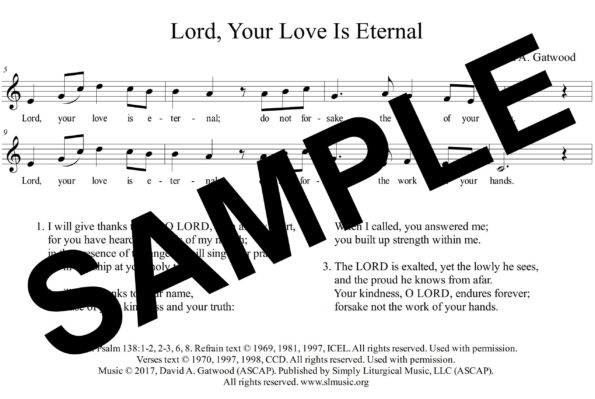 Psalm 138 Gatwood Sample Assembly