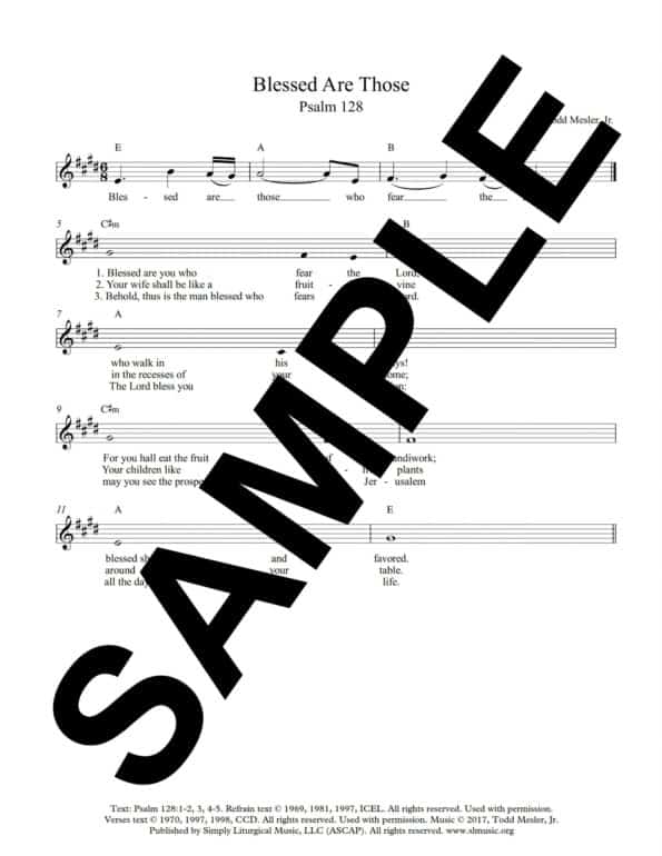 Psalm 128 Mesler Sample Lead Sheet scaled