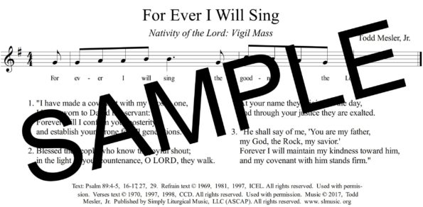 Psalm 89 For Ever I Will Sing Mesler Sample Assembly Nativity Vigil scaled