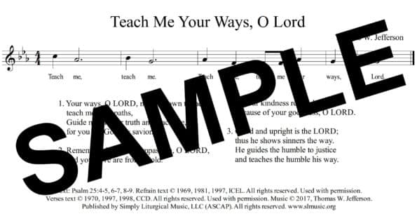 Psalm 25 Jefferson Sample Assembly