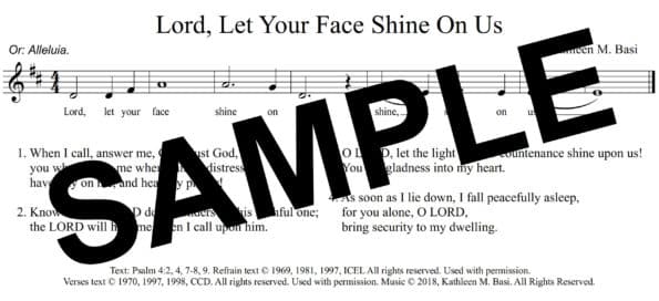 Psalm 4 Basi Sample Assembly