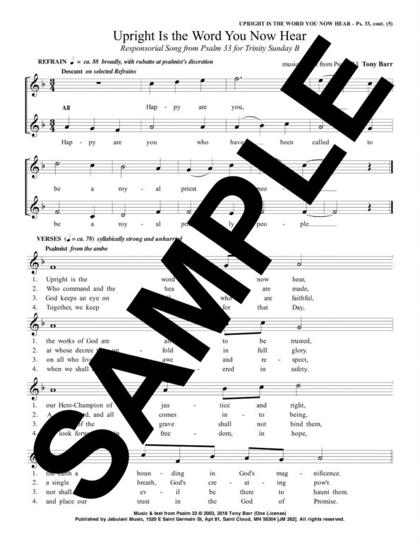 Psalm 33 Trinity BarrSample 2 scaled