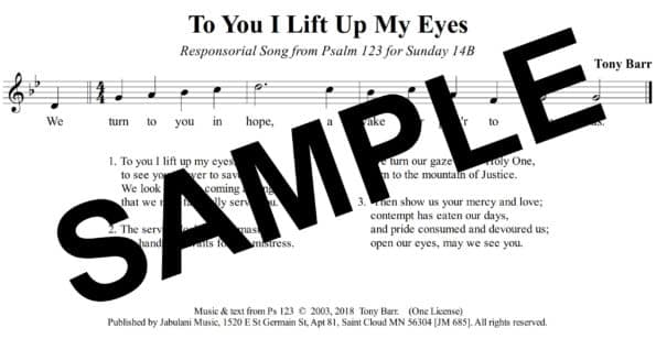 Psalm 123 Barr Sample Assembly