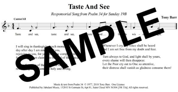 Psalm 34 19B Barr Sample Assembly