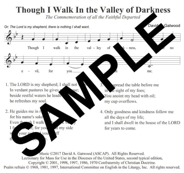 Psalm 23 Souls Gatwood Sample Assembly