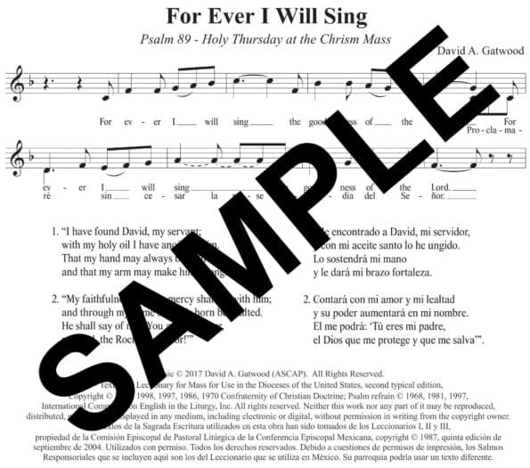 Psalm 89 Chrism Gatwood Sample Assembly