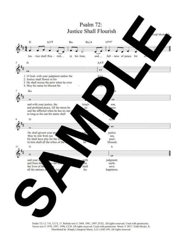 First Week of Advent Tuesday Sample Psalm 72 Justice Shall Flourish 1 scaled