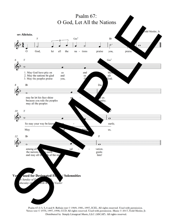 Psalm 67 O God Let All the Nations Mesler Sample Lead Sheet 2 png