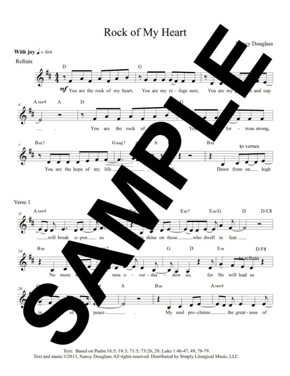 Rock of My Heart Sample LeadSheet 1 scaled