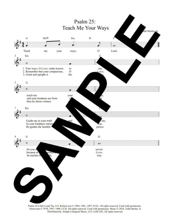 Third Week of Advent Monday Sample Psalm 25 Teach Me Your Ways 1 scaled