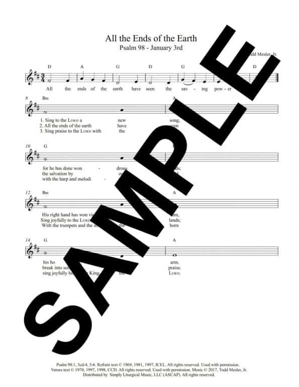 January 3rd Psalm 98 All the Ends of the Earth Sample scaled