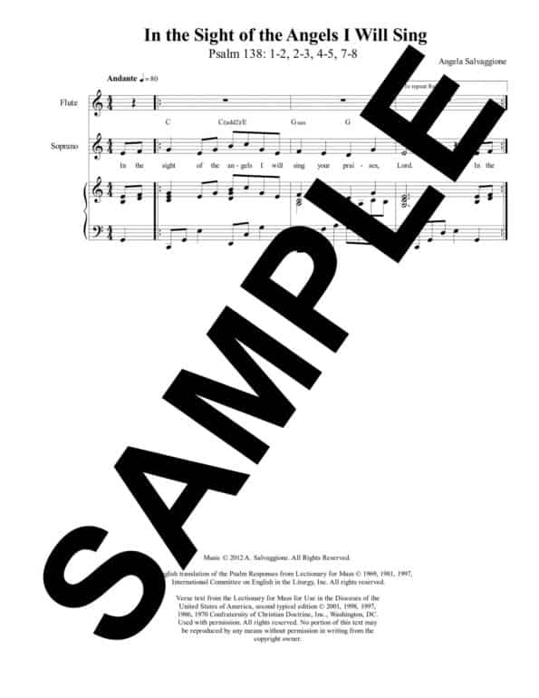 Psalm 138 In the Sight of the Angels Salvaggione Sample Octavo scaled