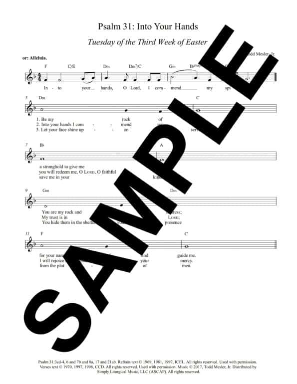 Psalm 31 Into Your Hands Mesler Tues3WkEast Sample Lead Sheet scaled