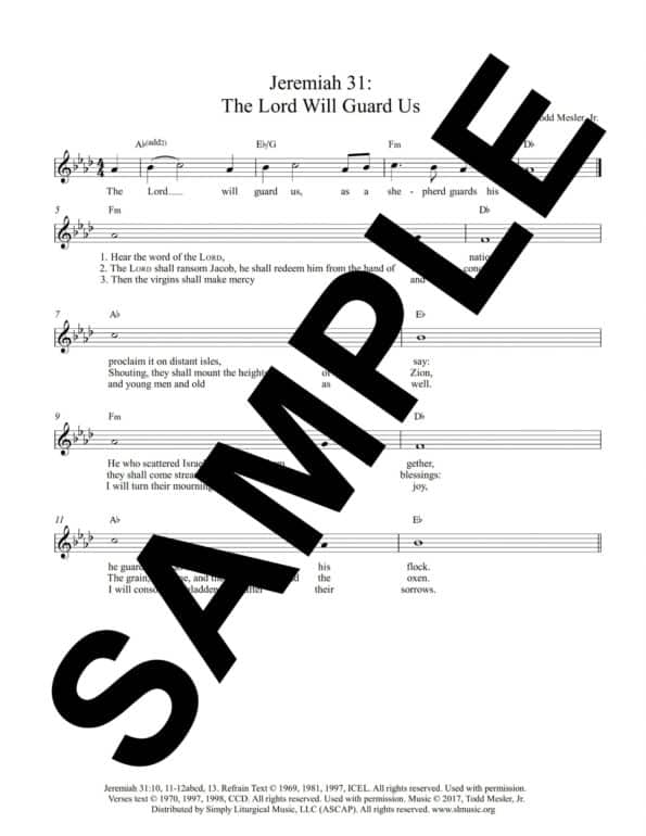 Jeremiah 31 The Lord Will Guard Us Mesler Sample Lead Sheet scaled