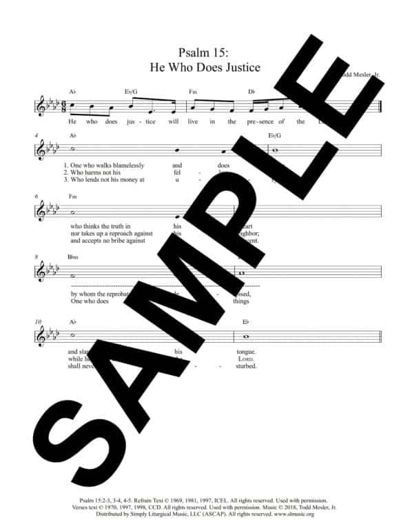 Psalm 15 The One Who Does Justice Mesler Sample Octavo scaled