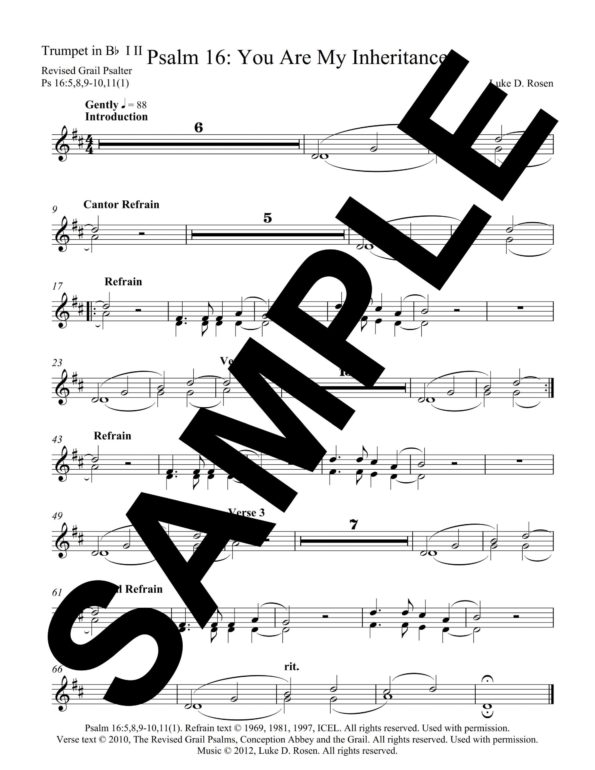 Psalm 16 You Are My Inheritance Rosen Sample Musicians Parts 7 scaled