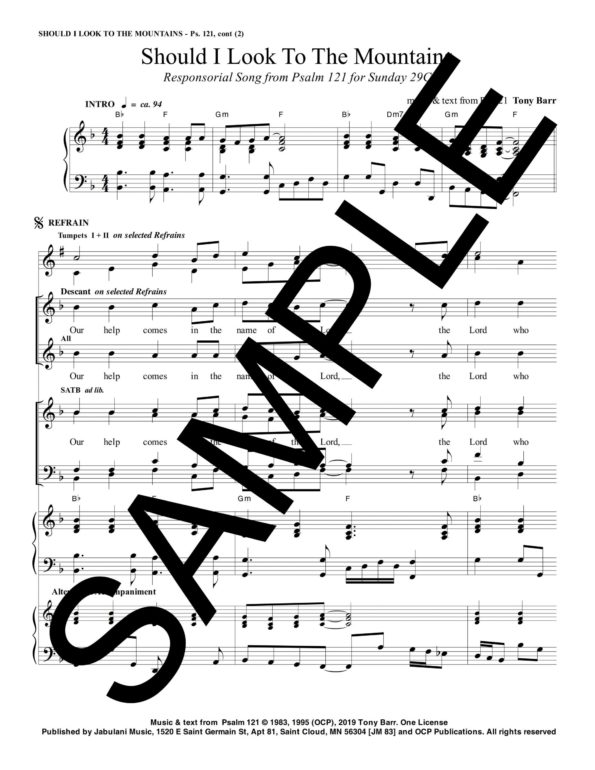 29C Ps 121 Should I Look To The Mountains JM 83 Sample Complete PDF 1 scaled