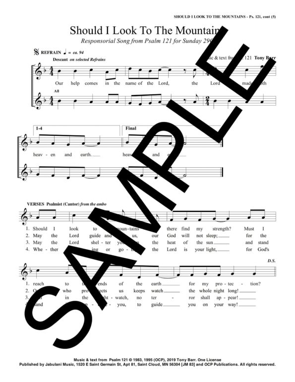 29C Ps 121 Should I Look To The Mountains JM 83 Sample Complete PDF 2 scaled