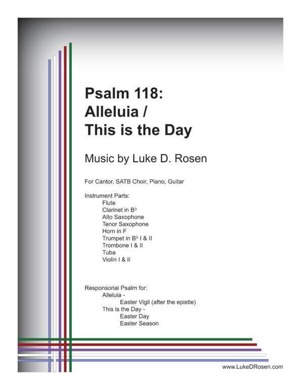 Psalm 118 Alleluia This is the Day Rosen Sample Complete PDF 1 png scaled