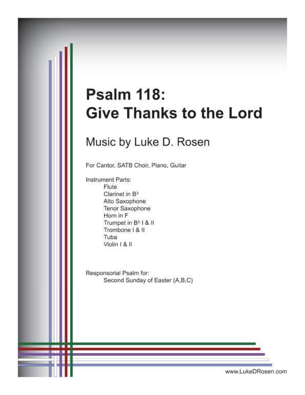 Psalm 118 Give Thanks to the Lord Rosen Sample Complete PDF 1 png scaled