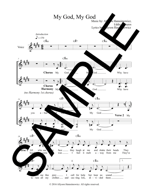 Sample Psalm 22 My God My God Cavazos Lead Sheet1