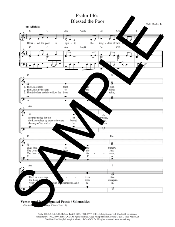 Sample Psalm 146 Blessed the Poor Mesler Octavo1