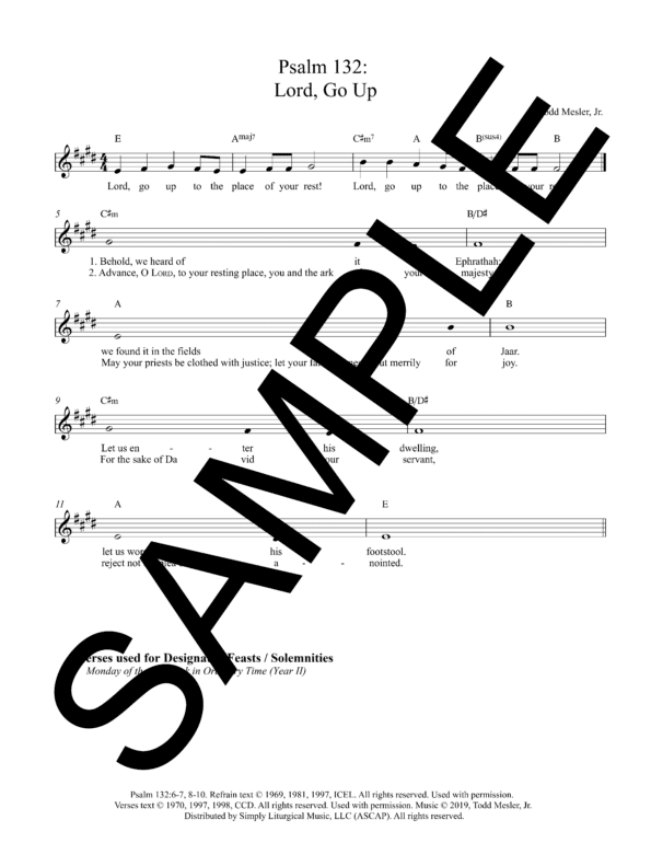 Sample Psalm 132 Lord Go Up Mesler Lead Sheet1 05