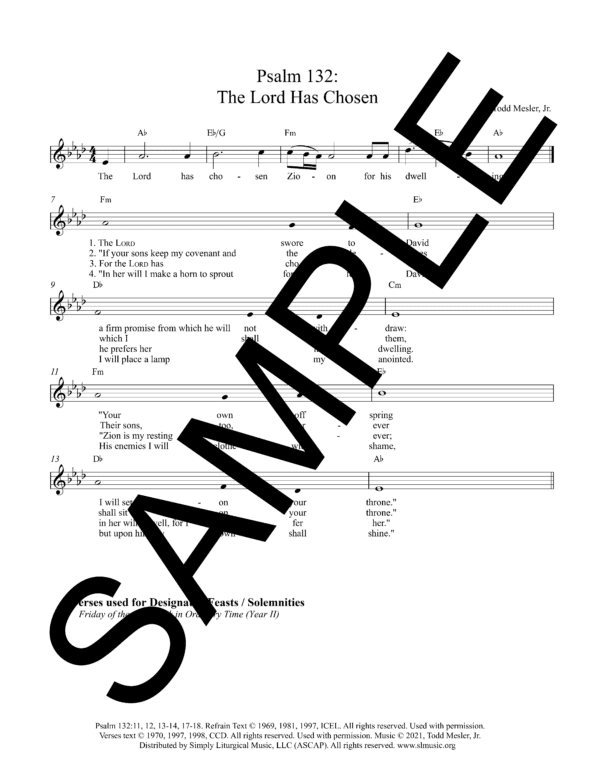 Sample Psalm 132 The Lord Has Chosen Mesler Lead Sheet1 05