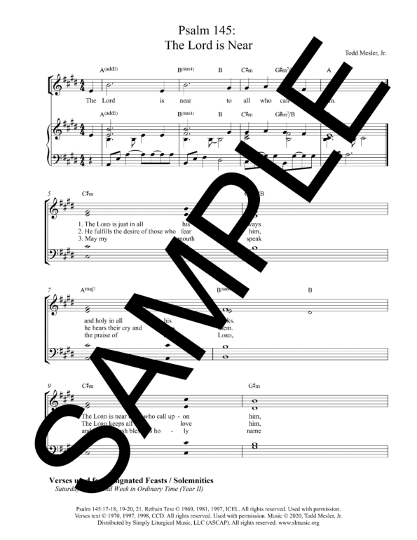 Sample Psalm 145 The Lord is Near Mesler Octavo1 18